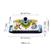 Bohemian Style Cheese Storage Case with Lid - Multipurpose Butter Dish and Food Container