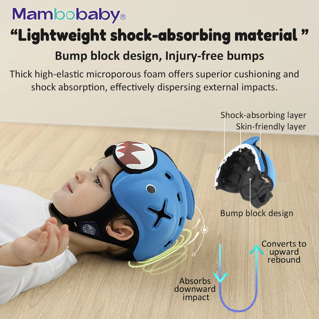 Mambobaby Anti-Shock Baby Helmet – Toddler Head Protector for Infants Learning to Crawl and Walk, Prevents Bumps and Falls
