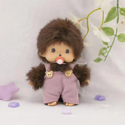 15cm Kawaii Mochi Monkey Plush Doll, PP Cotton Hand Puppet Bag Pendant Charm Toy