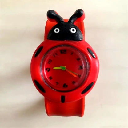 30 Cartoon Style Children’s Watches Colorful Bend Slap Strap Kids Watch Girl Boy Christmas Party Gift Random Style