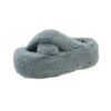 Women's Faux Fur Plush Slippers - Cozy Fuzzy Indoor Platform Slip-On House Shoes, Round Toe Winter - US Sizes 5-13
