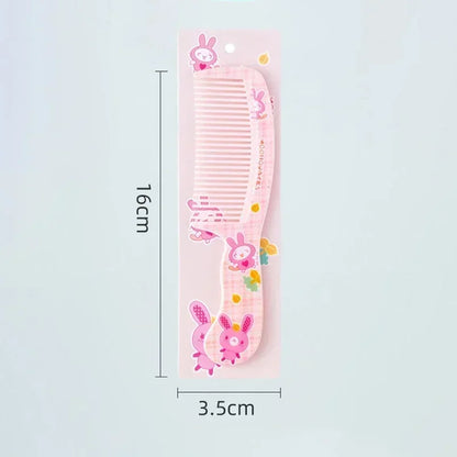 New Portable Untangling Hair Brush - Health Care Tools for Kids - Cute Rabbit & Bear Hairbrush Comb for Girls - Hair Accessories