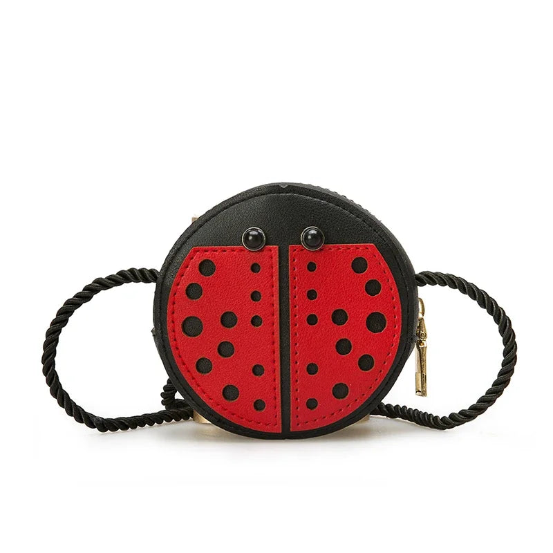 Cute Cartoon Bee, Ladybug & Snail Messenger Bag – Kids' PU Leather Coin Purse & Shoulder Handbag - Kidzy Market