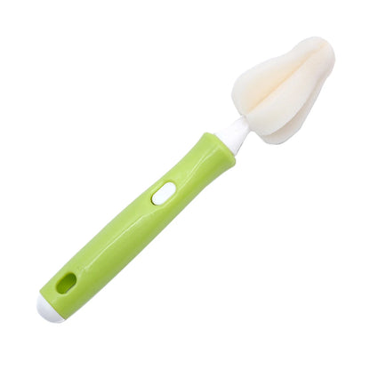 Infant Pacifier Brush Set – 360° Rotation with 4 Replacement Sponge Heads