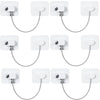 2/4/6-Pack Self-Adhesive Cabinet Locks with Keys — Baby Safety Locks for Fridge, Cabinets, Drawers, Doors & Appliances