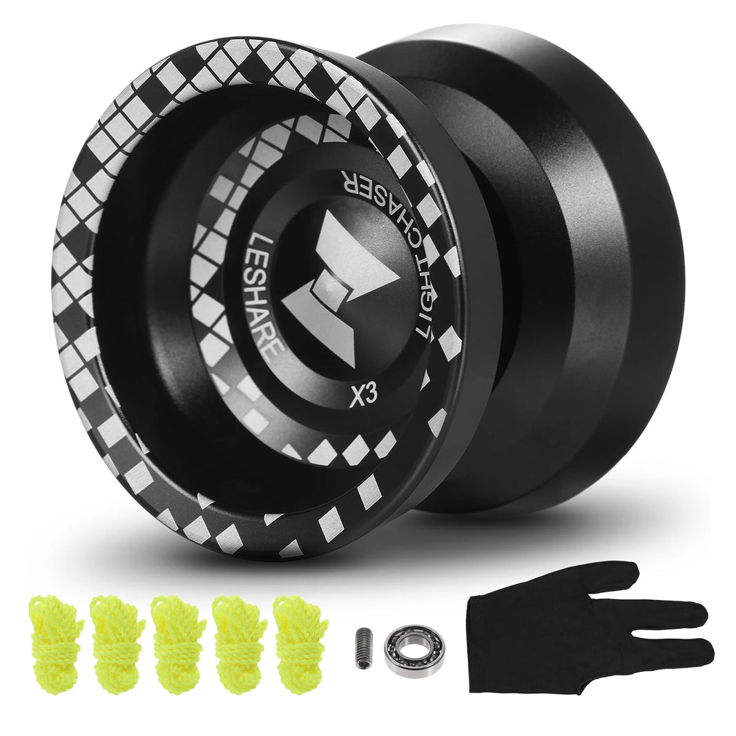 Professional Yo-Yo Ball - Aluminum Alloy Responsive Yo-Yo with Unresponsive Bearing - For Professionals & Beginners
