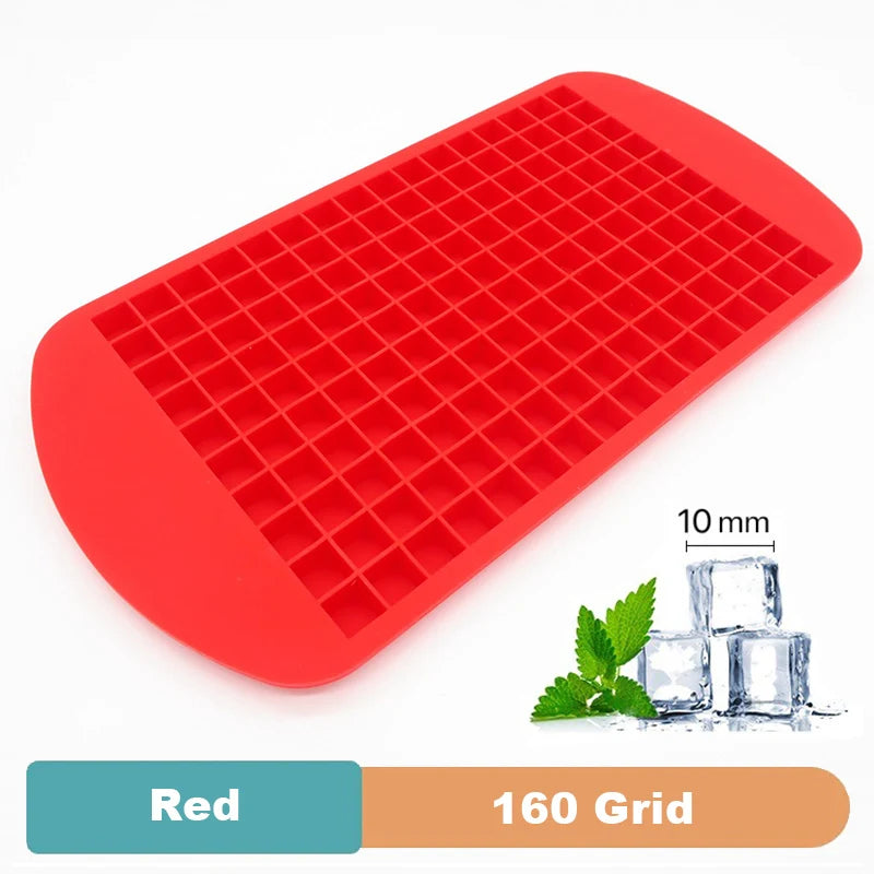 Silicone Ice Cube Tray - 4/6/8/15/160 Grid Square Mold