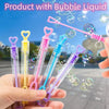 Kids Mini Bubble Blower Toy - 4 in (10 cm) Portable Test-Tube Bubble Wand with Bubble Solution