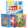 4-in-1 Kids Card Games Pack – Go Fish, Old Maid, Memory Match & Slap Jack | Travel Educational Card Game Set, Birthday Gift (Ages 4+)