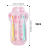 3pcs/box Kids Toothbrushes, Soft Bristles for Gum Care, Cat Paw Design for Tongue Cleaning, Independent Packaging, for 3-12 Years Old Kids