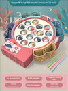 Rechargeable Magnetic Fishing Game Table – Rotating Disc with Music, Parent-Child Interactive Learning Toy for Toddlers
