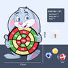 Montessori Sticky Ball Dartboard Slingshot Target – Kids Indoor & Outdoor Catapult Throwing Game