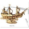 3D Wooden Airship Mechanical Model Kit - DIY Adult Puzzle, No-Glue Steampunk Home Decor & Gift