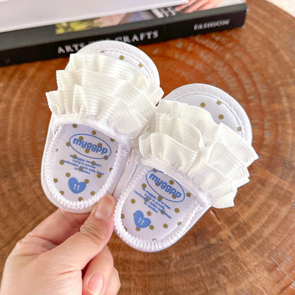 Infant Baby Girls Summer Sandals – Newborn Toddler First Walker Crib Dress Shoes