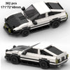 MOC Speed Racing Car Building Blocks Set — Small Studded Sports Car Garage Toy
