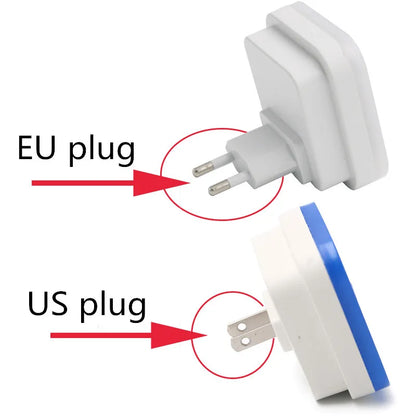 Wireless LED Night Light Sensor Mini EU/US Plug for Kids Room Bedroom Living Room Decoration