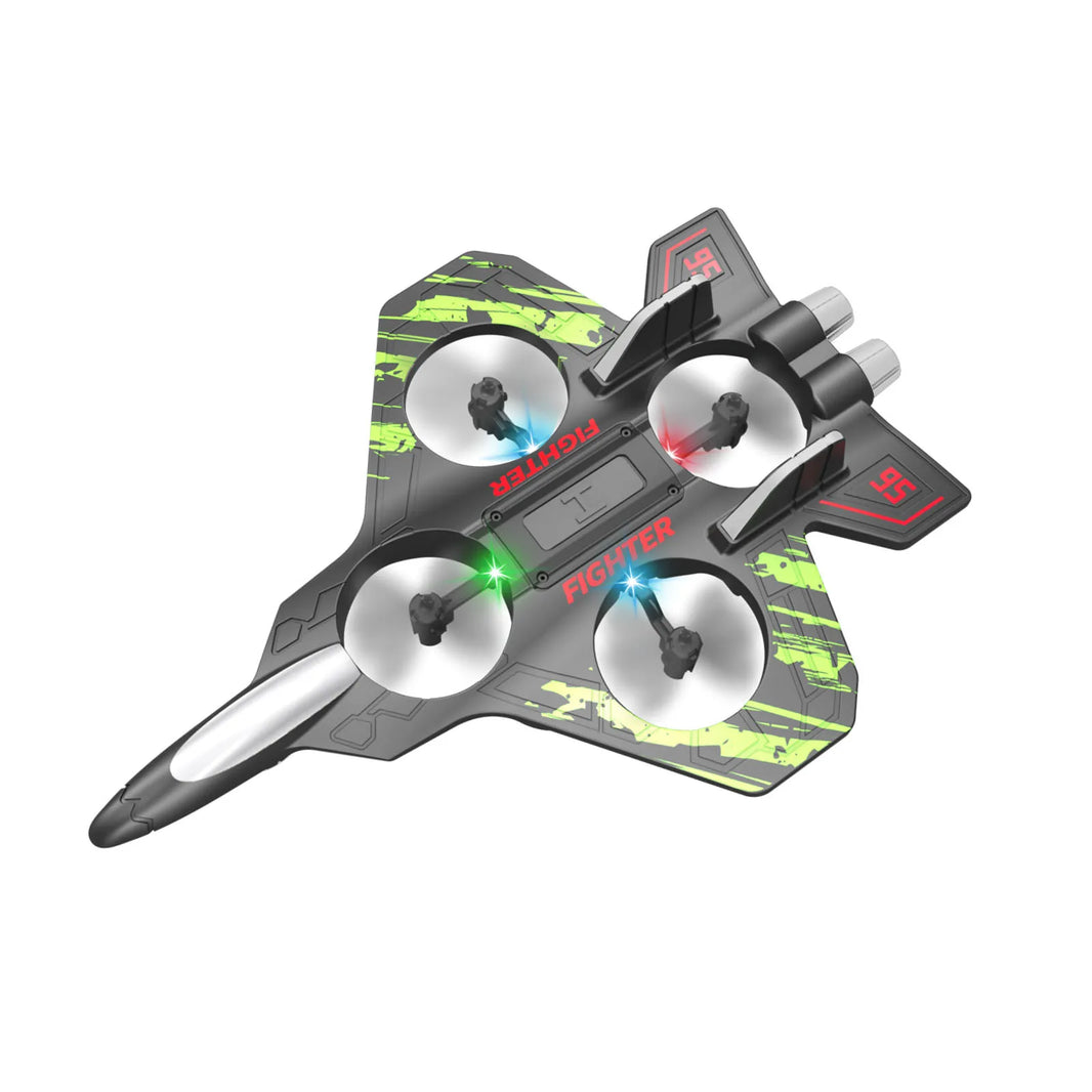 Glider Flying Helicopter RC Jet Plane 2.4G Stunt Remote Control Foam Fighter with Light