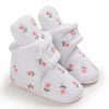 2022 Baby Autumn Winter Boots, Baby Girl Boys Winter Warm Shoes, Solid Fashion Toddler Fuzzy Balls First Walkers Kid Shoes 0-18M