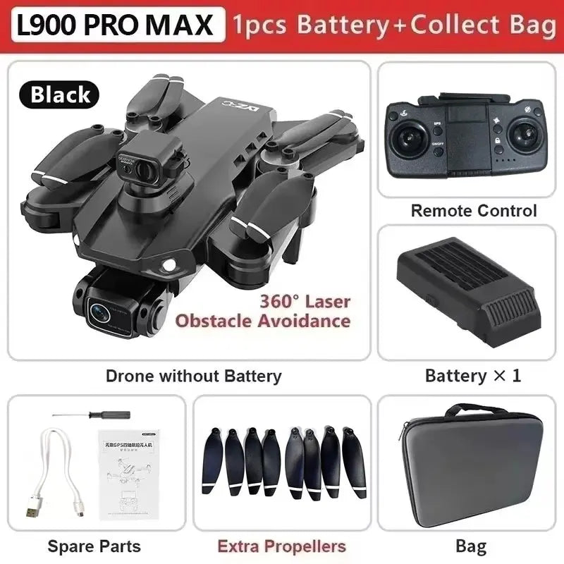 L900 Pro Max GPS Drone with 4K HD Dual Camera and 5G WiFi