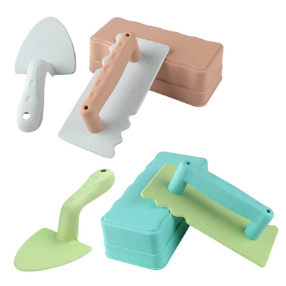 3Pcs Snow & Beach Sand Castle Brick Molds — Outdoor Build Toy For Kids