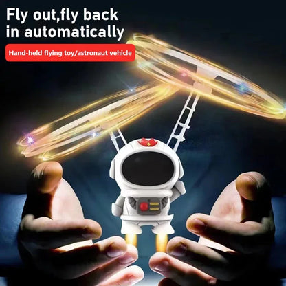 Hand-Controlled Flying UFO Drone Toy – Luminous Astronaut Mini RC Aircraft (17 x 10 x 12 cm / 6.69 x 3.94 x 4.72 in) USB Rechargeable Indoor & Outdoor Toy for Kids