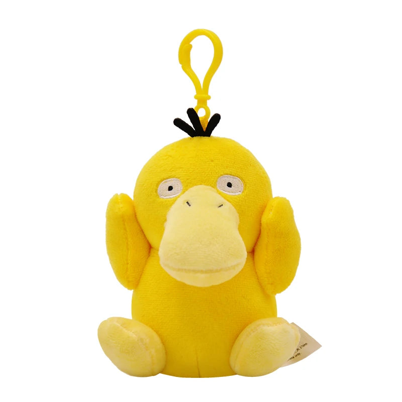 Anime Pokemon Pikachu Mew Snorlax Eevee Bulbasaur Psyduck Plush Backpack Pendant Keychain Gift