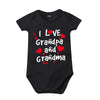 Pure Cotton “I Love Mom” & “I Love Dad” Newborn Rompers - Matching Baby Bodysuits for Twins, Summer Clothes for 0-24 Months