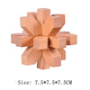 Wooden Lu Ban Brain Teaser 3D Puzzle – Educational Logic Game for Kids & Adults