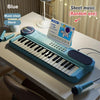 37-Key Kids Electric Piano Keyboard with Microphone, Educational Music Toy for Toddlers & Children