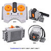 MOC Power Functions Motor Kit – IR Remote Control, Receiver, and Battery Box for Technical Building Blocks