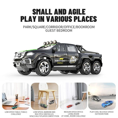 Mini 1/64 Alloy RC Car with 60-Minute Run Time