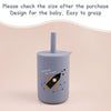 TYRY.HU 1Pc Baby Feeding Straw Cup, Cartoon Learning Feeding Cup, Food Grade Silicone Toddler Water Bottle, BPA Free Tableware