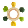 1pc Baby Teether Music Rattle - Animal Crochet Rattle, Elephant & Giraffe Wooden Ring, Babies Gym Montessori Children’s Toys
