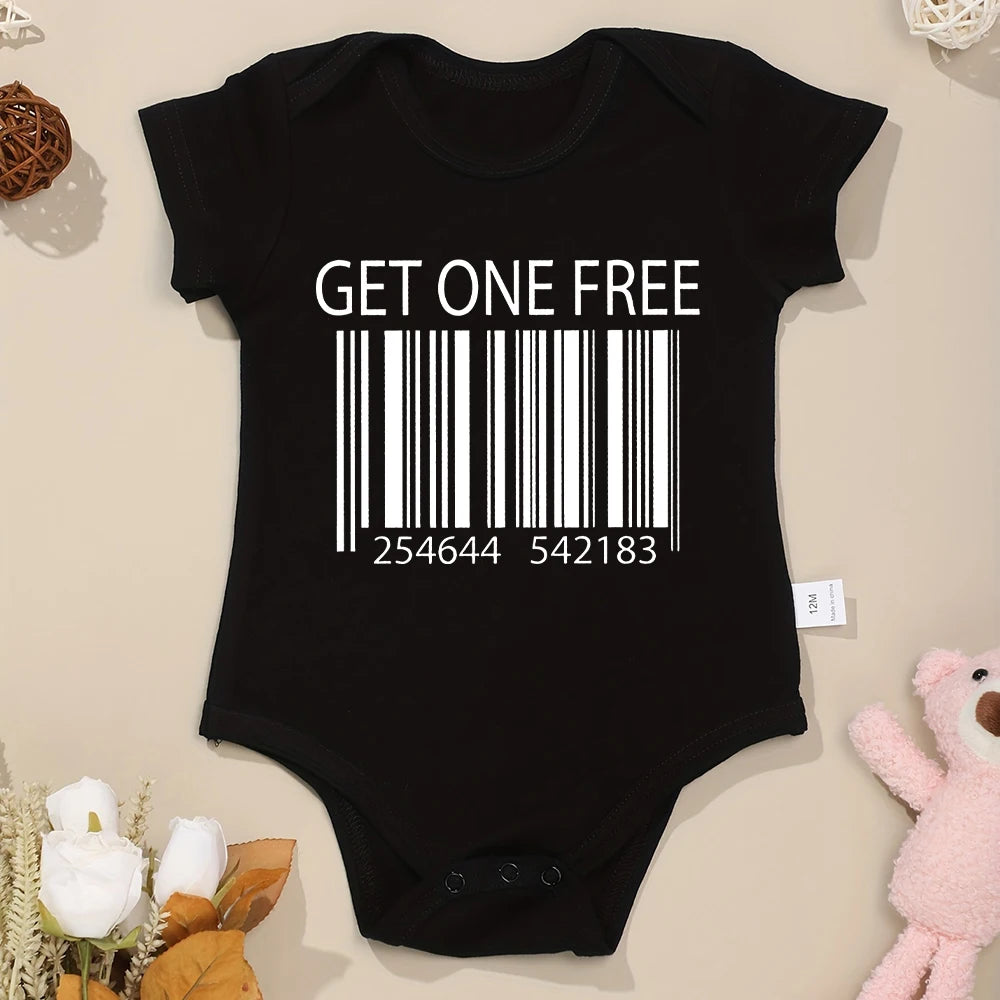 Buy One Get One Free – Twins Fun Cute Baby Bodysuits – Summer Short Sleeve Cotton Newborn Clothes for Boys & Girls – High Quality, Dropshipping Available