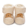 Winter Snow Baby Boots, Cute Bear Warm Booties for Kids, Soft Sole Infant Newborn Toddler Baby Girl Shoes