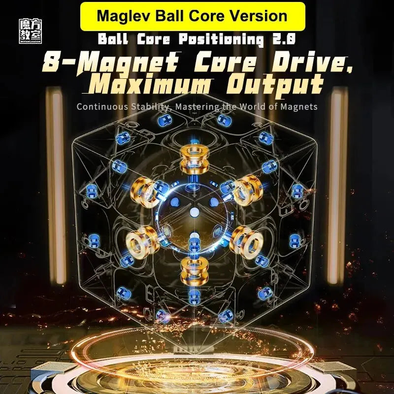 MoYu RS3M V5 3x3 Magnetic Magic Speed Cube, Professional Fidget Toy, RS3 M 2023 V5, Cubo Magico Puzzle