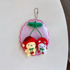 Sanrio Cherry Series Plush Doll Pendant, Hello Kitty Cinnamoroll Kuromi Pom Pom Purin Keychain Gift