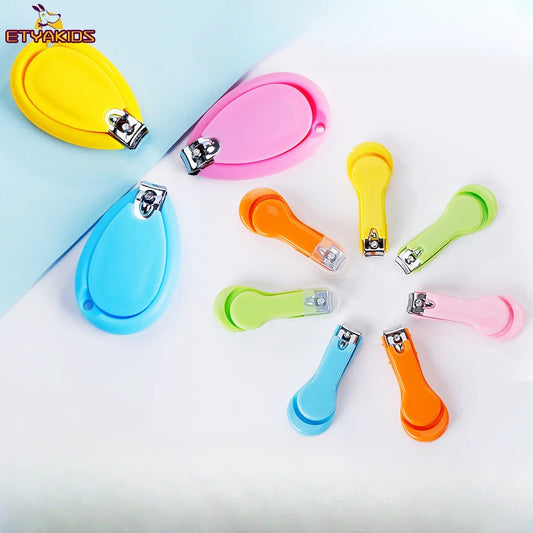 Nail Clippers Anti-Fall Safety – Infant Finger & Toe Trimmer, Baby Nail Care Tools, Kids Healthy Protector Baby Nail Cutters Light
