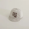 Adjustable Cotton Duckbill Hat for Baby & Toddler – Letter Embroidered Peaked Cap, Unisex Snapback