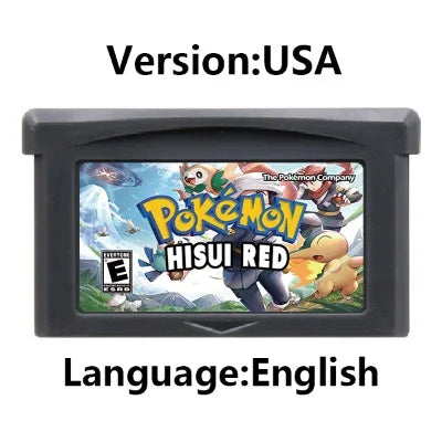 GBA Game Cartridge (32-bit, Pokemon Series, Odyssey Cloud White, FireRed & Silver Rival Rom Hack)