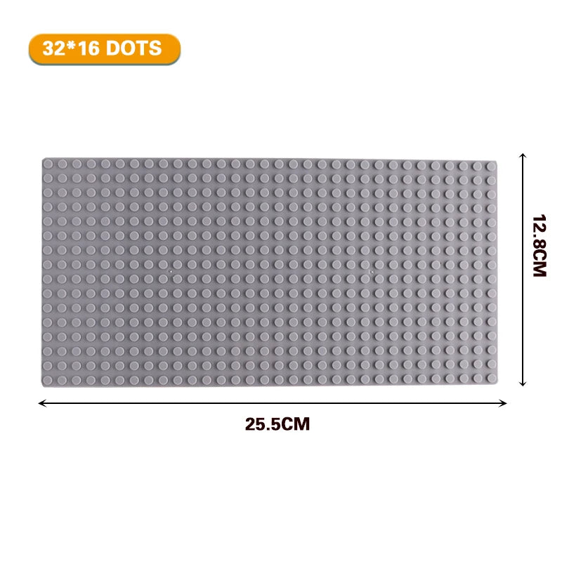 32x32 and 32x16 Dots Classic Base Plates – MOC DIY Plastic Bricks for City Building Blocks Toys