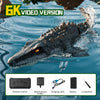 2.4GHz RC Dinosaur Boat Toy – Remote Control Simulation with Light and Spray for Pool and Bath