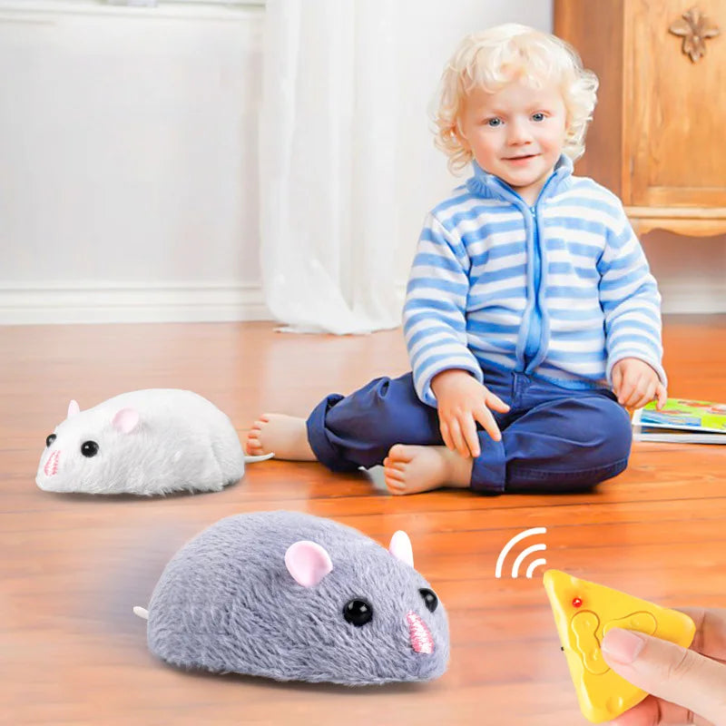 Electric Mini RC Mouse Toy – IR Remote Control Rat for Kids, Pets, and Pranks