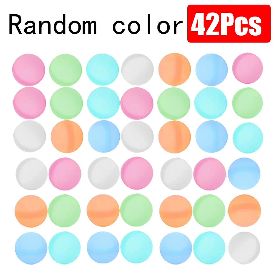 1 to 60-Piece Reusable Silicone Magnetic Water Balloons Set for Pool Games and Water Play