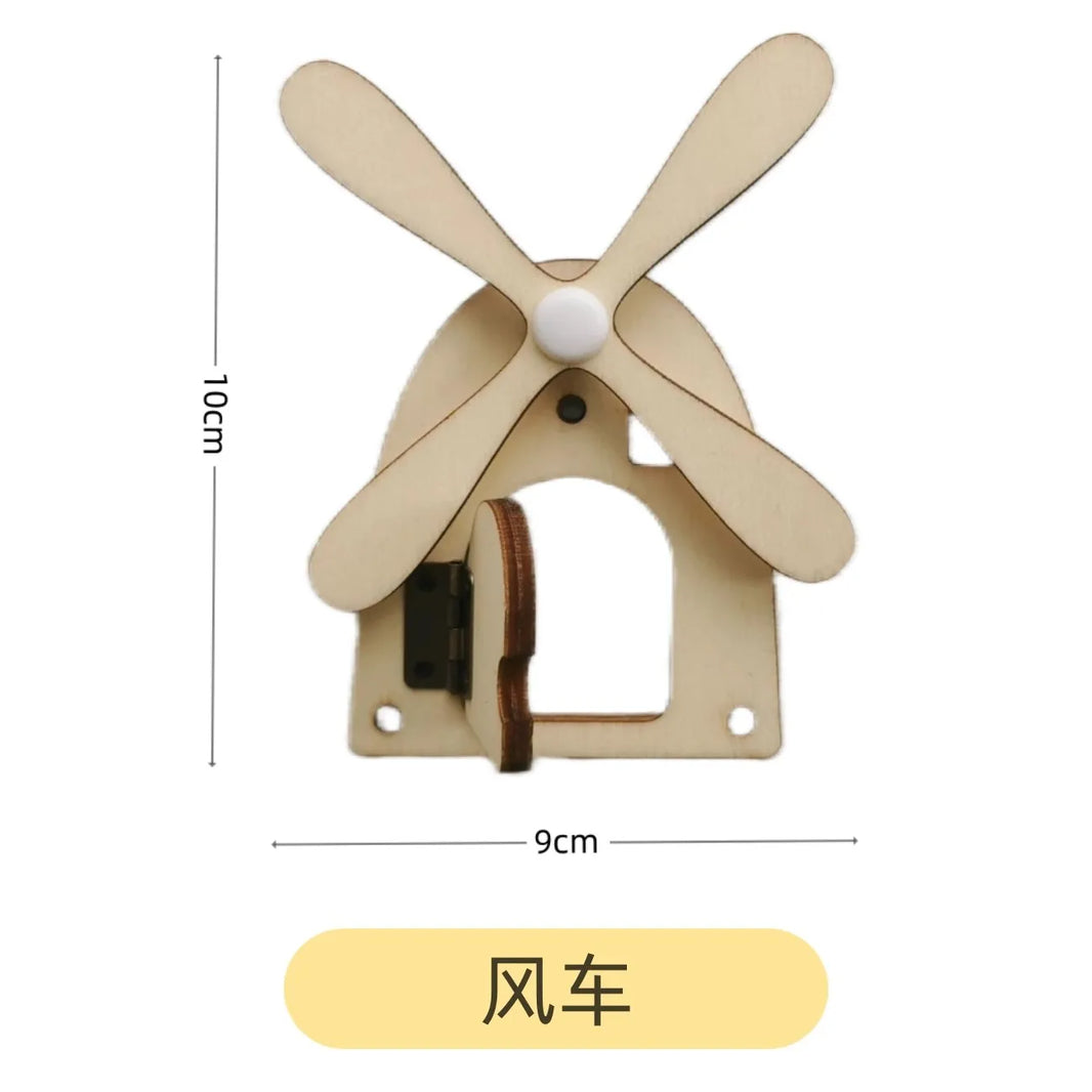 Baby Montessori Busy Board DIY Wooden Toy – Accessories with Robot, Lock, Gear, Horn, and Zipper, Educational Graffiti Toy for Children Gifts