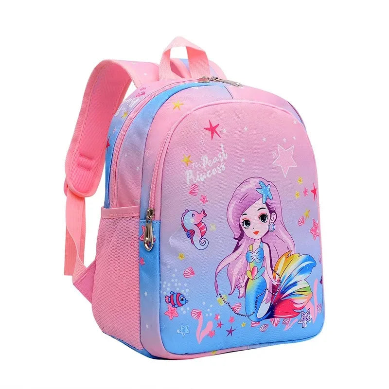 Toddler Girls Backpack Cartoon Unicorn Mermaid Print School Bag for Kindergarten Elementary Gift for Children Girls Backpacks - Kidzy Market