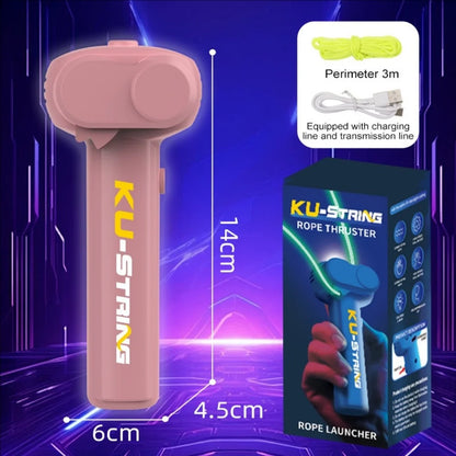 Rechargeable Glow-in-the-Dark Electric Rope Spinner Toy — Interactive Outdoor Decompression Toy for Kids & Pets