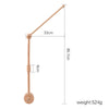 Wooden Baby Rattle Mobile - Crib Bell with Hanging Holder Bracket for Newborns & Infants (0-12 Months)