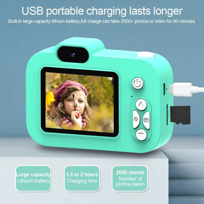 Y8 Kids Digital Camera with 2-Inch Screen, Rechargeable Mini Photo Toy for Children