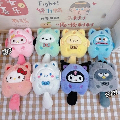 Sanrio Plush Doll Keychain – Melody, Cinnamoroll, Pochacco Bag Pendant for Kids and Girls